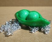 Two Peas in a Pod Charm Necklace