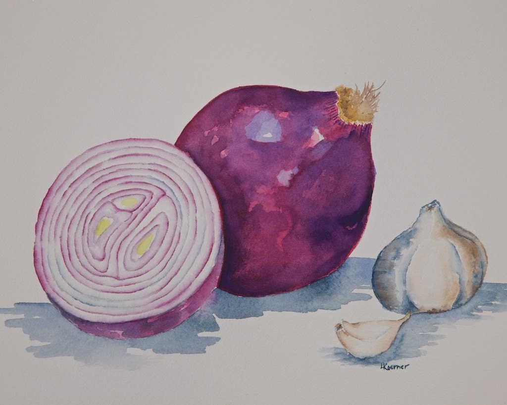 Red Onion and Garlic