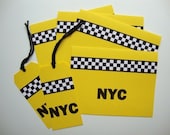Checker Cab Note Cards and Tags
