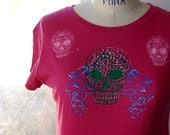 Sugar Skull and Revolvers tee shirt sz XL