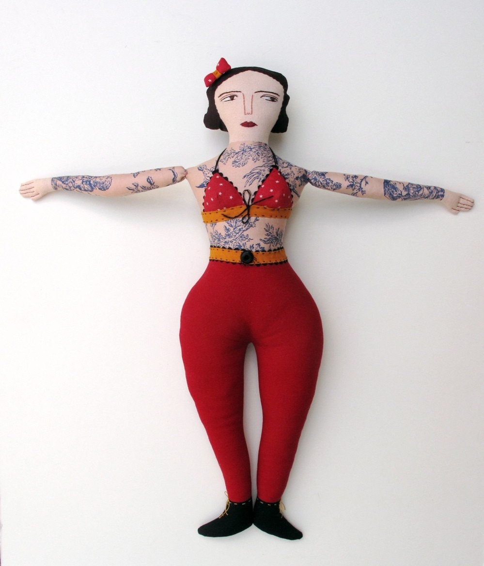 Tattooed Lady doll