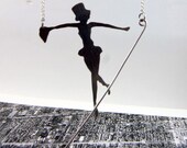 Sterling Silver Tight Rope Walker Pendant by Markhed