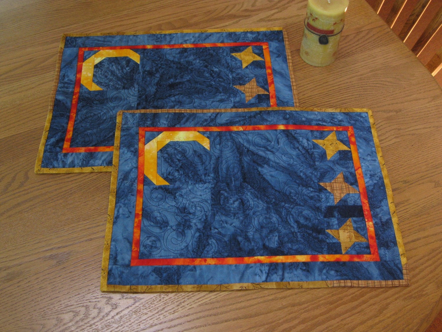 Starry Starry Night set of 2 placemats