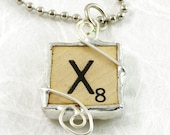 Scrabble Letter X Pendant