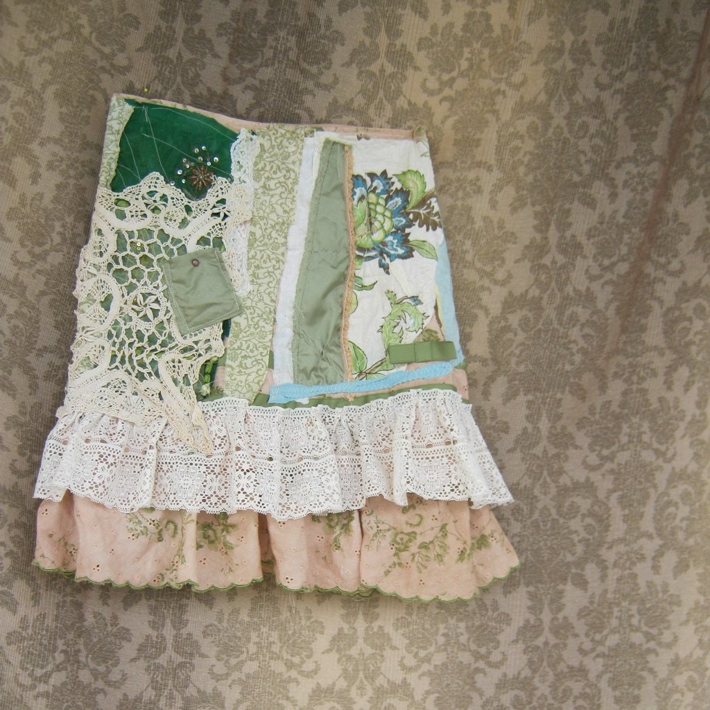 Vintage Remnants Funky Tattered Skirt
