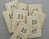 DOUBLE SET- Vintage Number Cards, set of 30