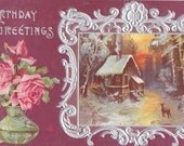 Vintage Birthday Post Card Early 1900s bd035