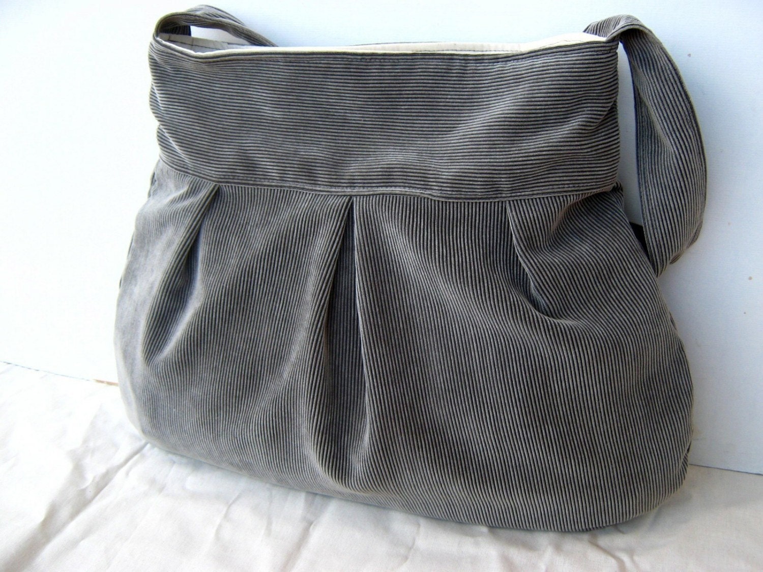 Marigold in Grey --everyday purse--