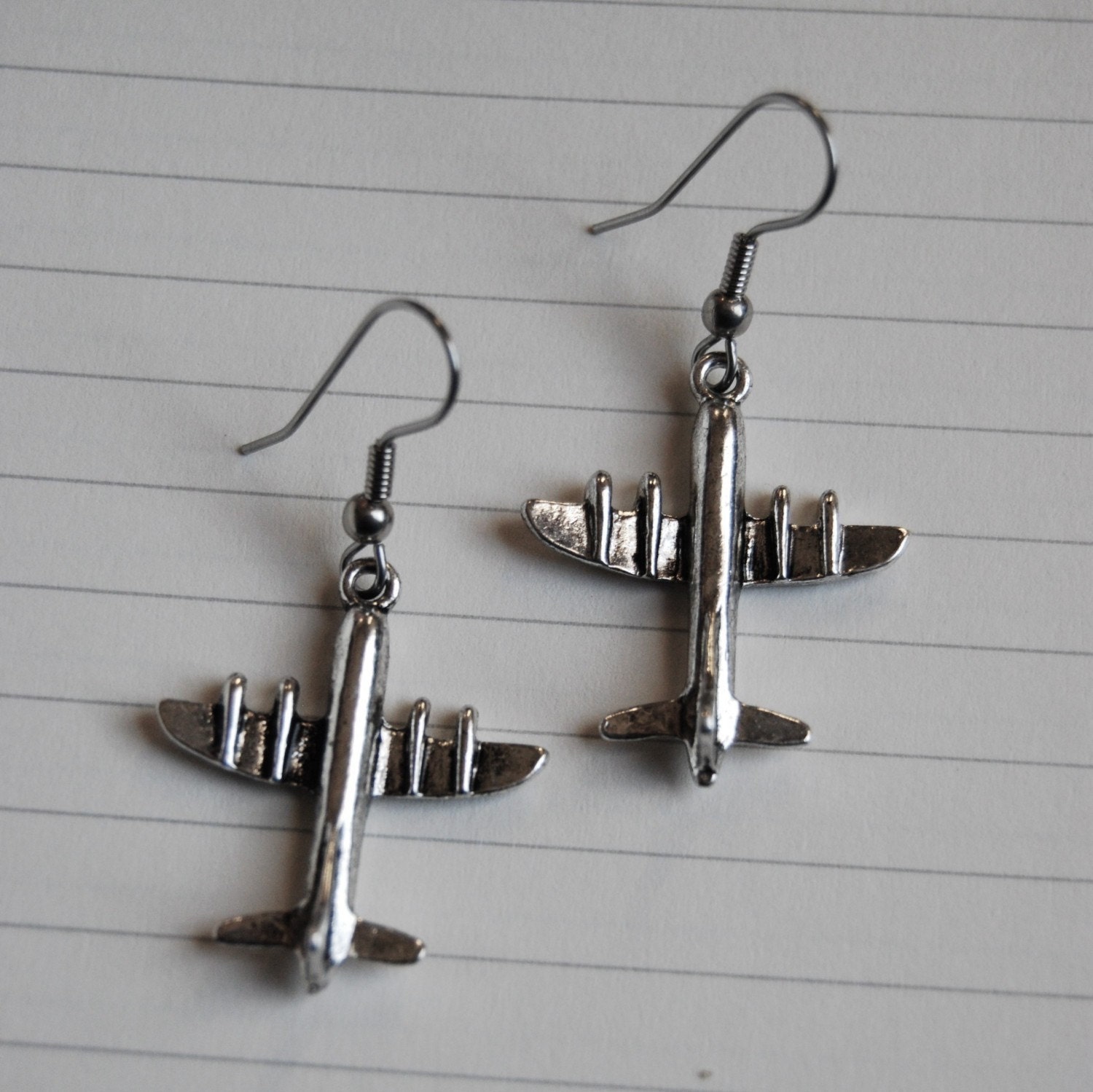 airplane earrings