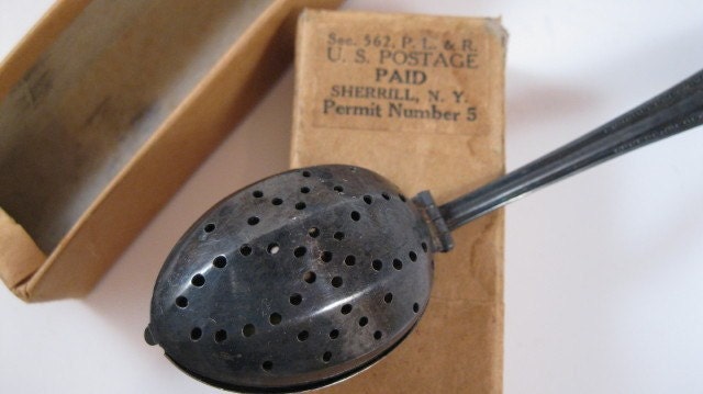 Vintage Tea Bag Holder Spoon