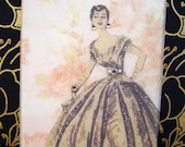Jacqueline Card / Vintage Printed Collection / 50s Glamour Girl / Handmade Greeting Card