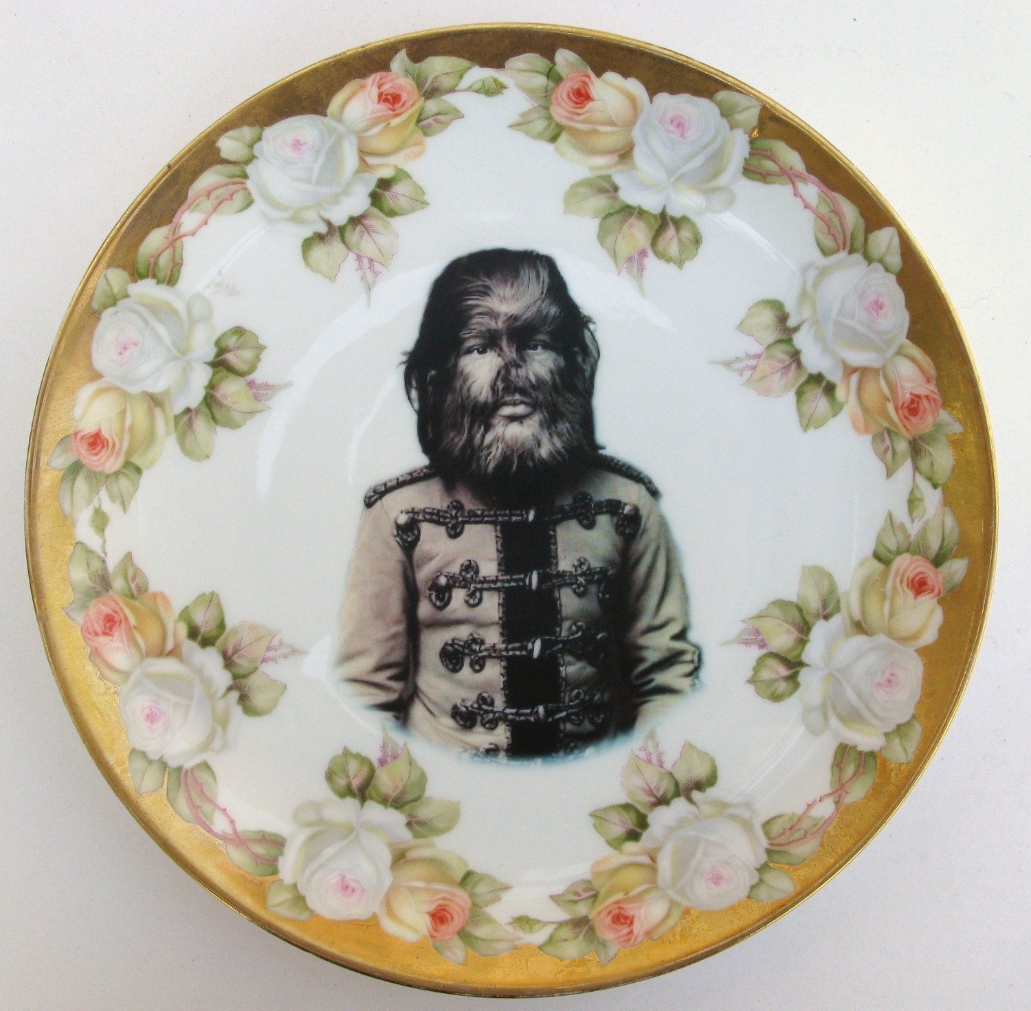 JoJo The Dog Faced Boy - Altered Antique Plate