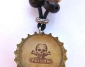 Bottle Cap Necklace STELLA Poison Recycled