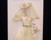 Something old... Card / Wedding Dress Card Collection / Handmade Greeting Card