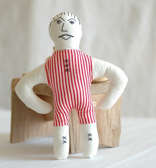 Iz'o The Strong Man - Handmade Fabric Doll