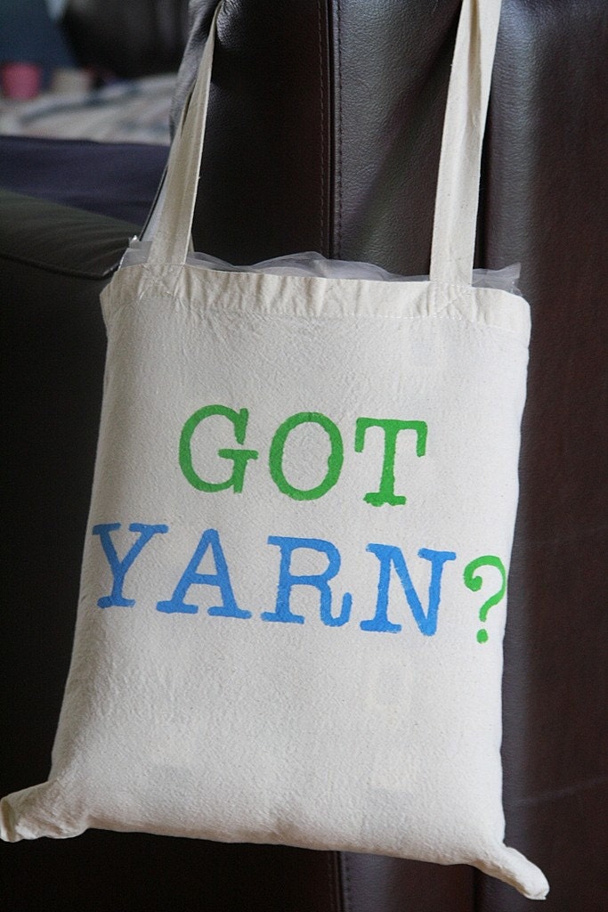Got Yarn Knit or Crochet Project Tote Bag