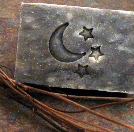 Celestial Moon and Stars  Resin Cast Stamp