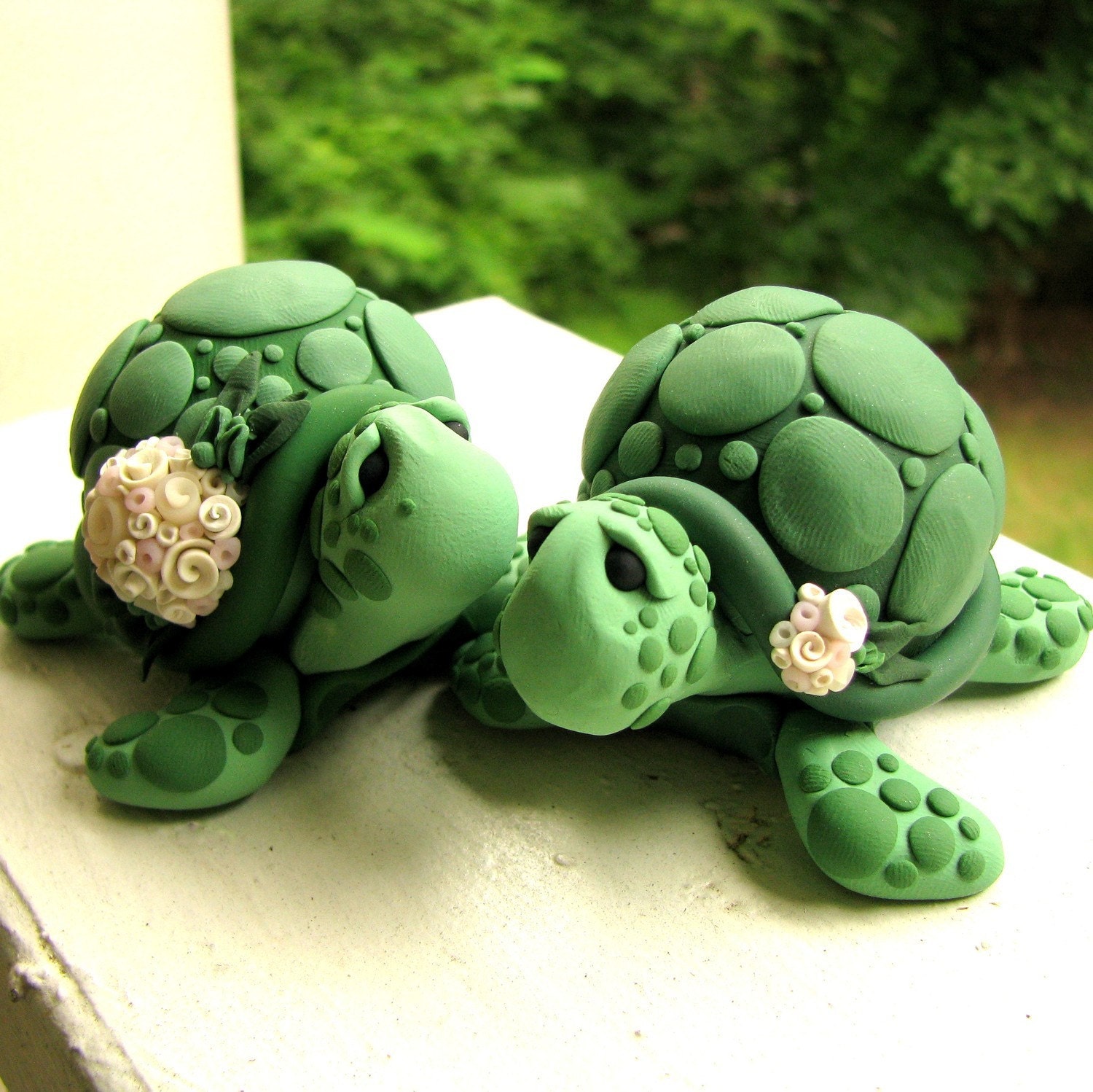 Turtle Love Wedding Cake Topper