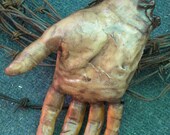 Severed Human Zombie Hand Male Right SCAB1018