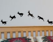 Running Deer Vinyl Wall Art Decals
