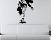 Big vinyl wall decal--Baseball pitcher, 48 inch tall sticker