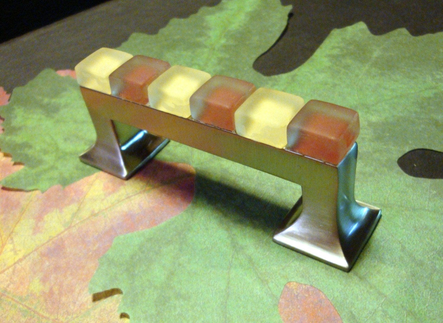 Fall / Thanksgiving Glass Drawer Furniture Pull
