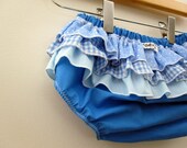 Puffy Clouds -wrap around ruffle diaper covers