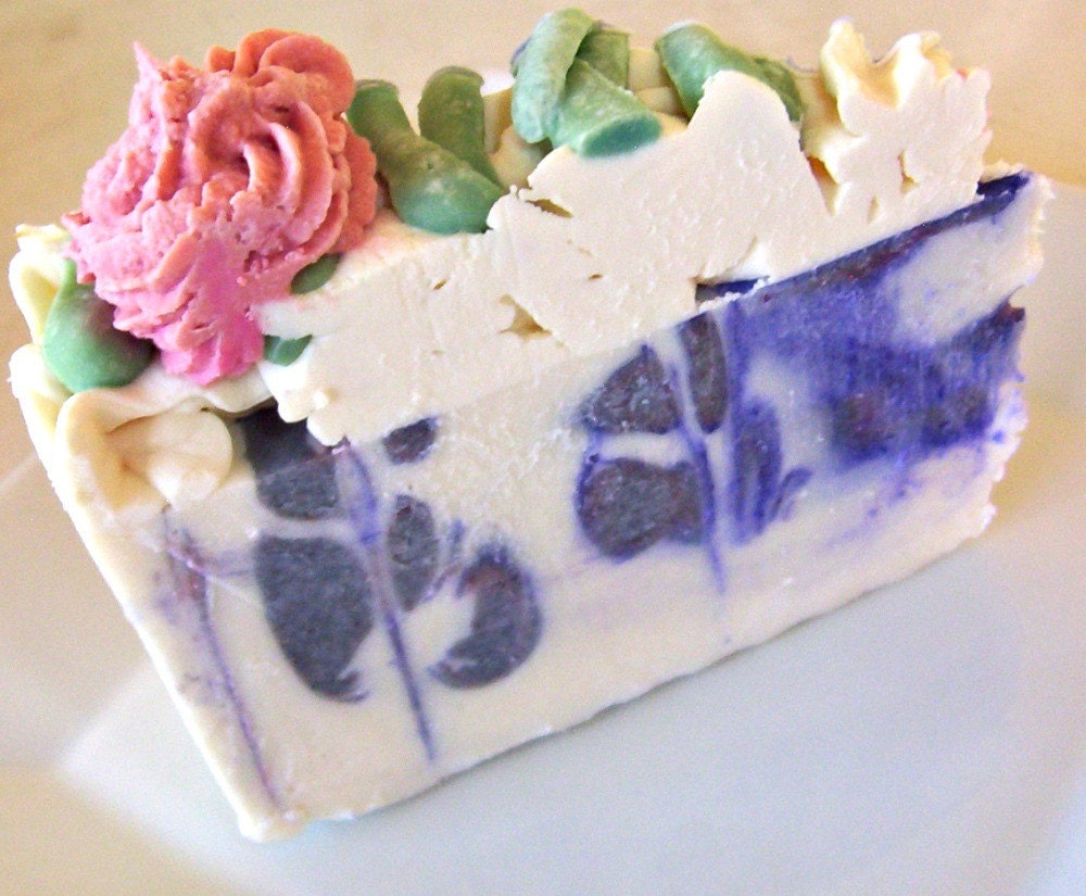 Slice Of Soap Cake-Lavender and French Market Flowers PRE-ORDER