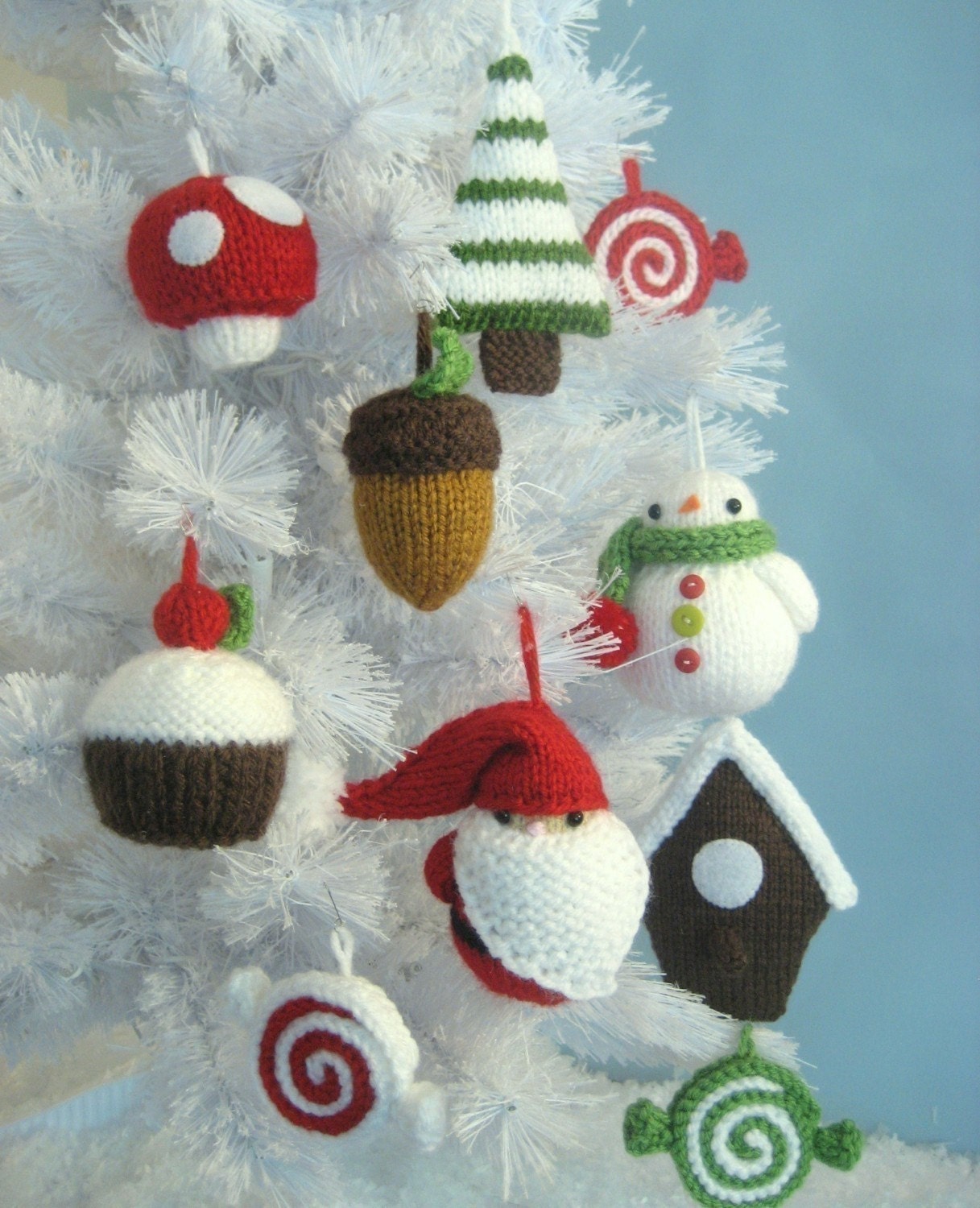 PDF- Knit Christmas Ornament Pattern set