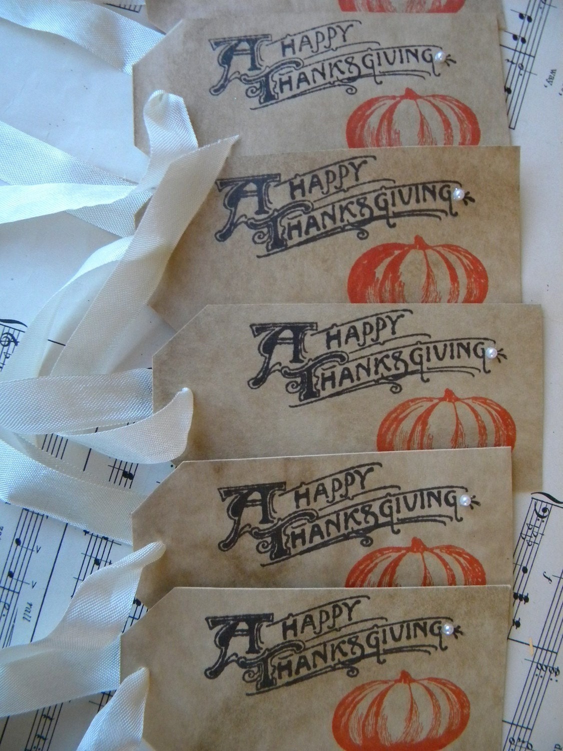 Happy Thanksgiving Tags ... set of 6