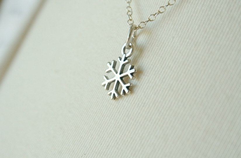 Winter's Tears - A Sterling Silver Snowflake Necklace
