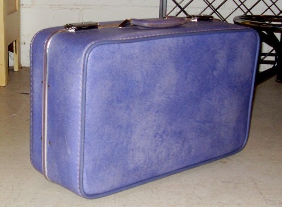 Vintage Purple Suitcase