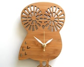 Modern Baby Clock - Owl