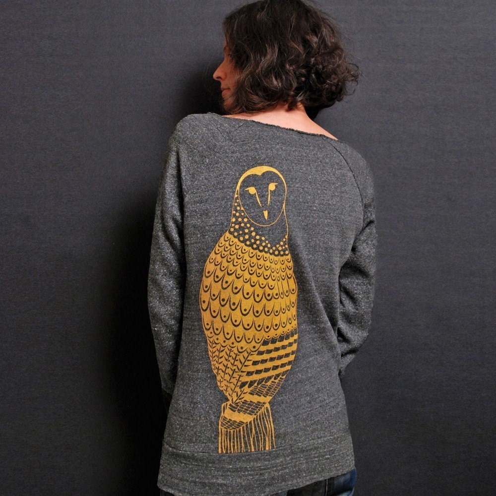 Heather Grey L/S Sweatshirt - Golden Owl