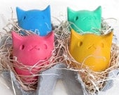 Pick your own Kitty Egg Crayons - 4 Colors