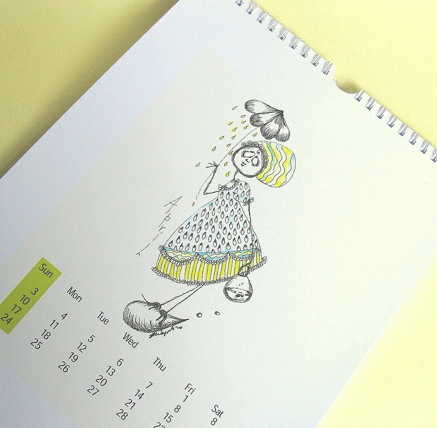 SALE-2011 Printable Art Calendar-PDF you can print
