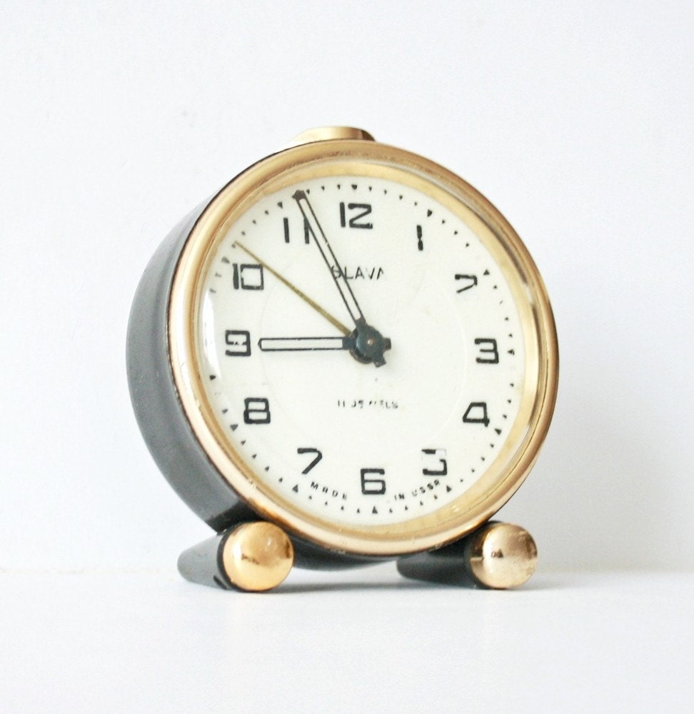 Soviet Russian alarm clock Slava
