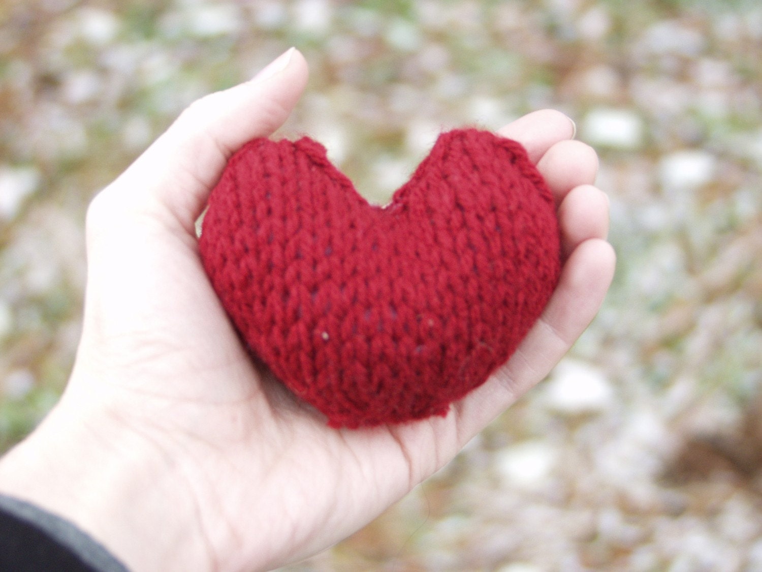 Red Knit Heart