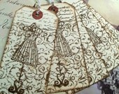 Vintage French Inspired Wire Dress Form Tags by GaGa4GiftTags