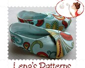 Kimono Baby Shoes Easy Sewing Pattern - 6 sizes - DIY