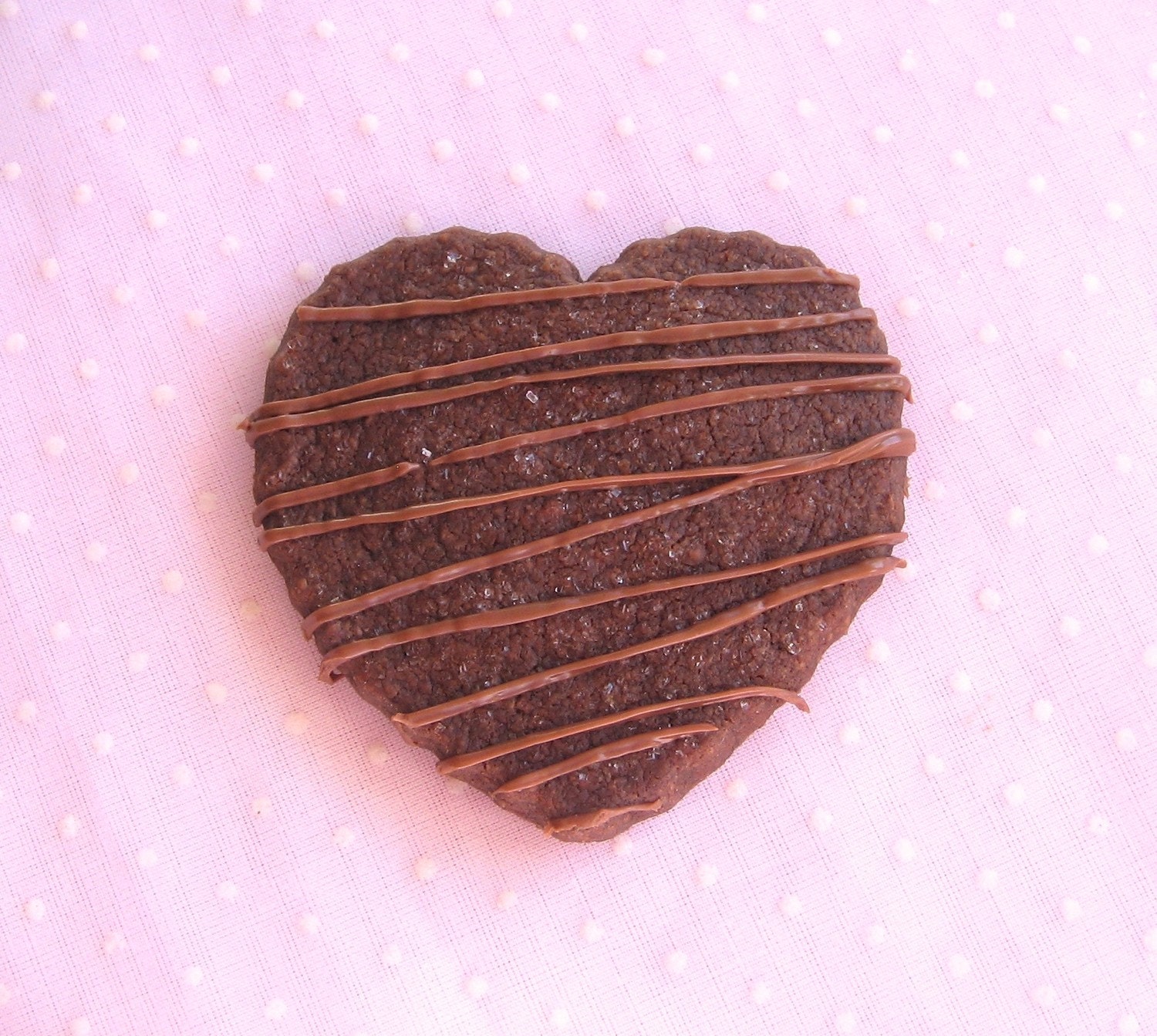 Chocolate Mocha Heart Shortbread Cookies - a Treasury item