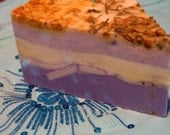 New Hampshire Lavender Cake Soap Slice natural handmade soap