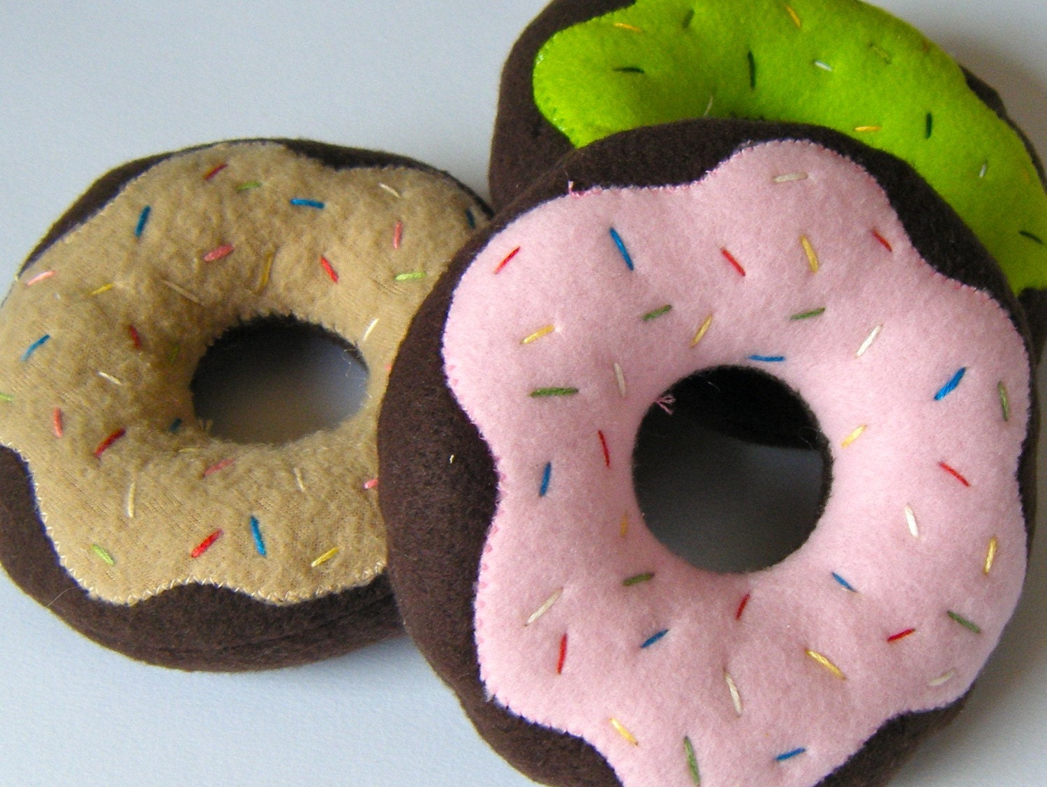 Yummy Heart Shaped Donut Squeaker Toys