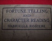 1923 Fortune Telling and Character Reading Book  Hardcover Witch's Estate Antique