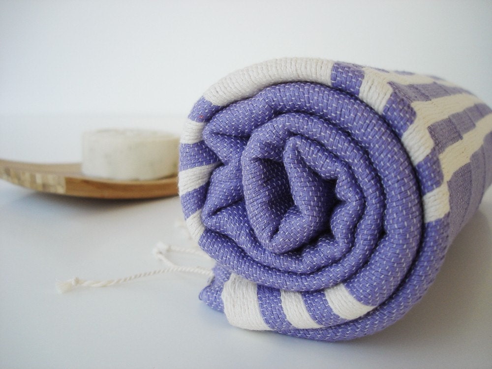 Turkish BATH Towel Peshtemal - Purple