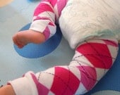Babypantz Baby Toddler Legwarmers Covers Boy Girl Pink Argyle