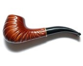 Hand Carved Pear-Root Wood Tobacco Smoking Pipe / Pipes SHELL fits 9mm filters FREE shipping