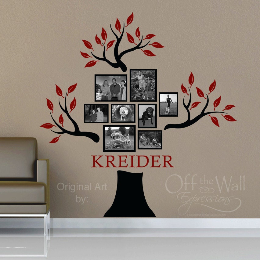 Personalized Family Tree Vinyl Decal