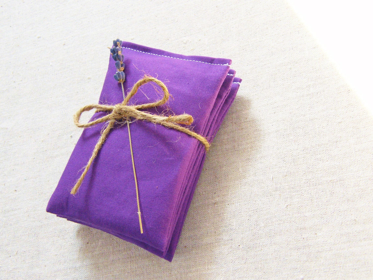 Lavender Sachets Royal Purple Set of 3 Organic Eco-Friendly