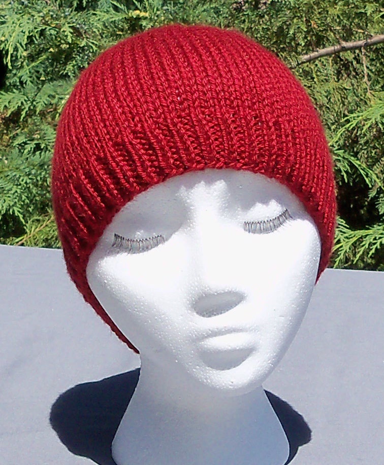 Knitted Head Hugger - Autumn Red - FREE Shipping in USA